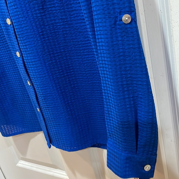 Blue Blouse by Studio Works - Petite Small PS - Picture 5 of 6